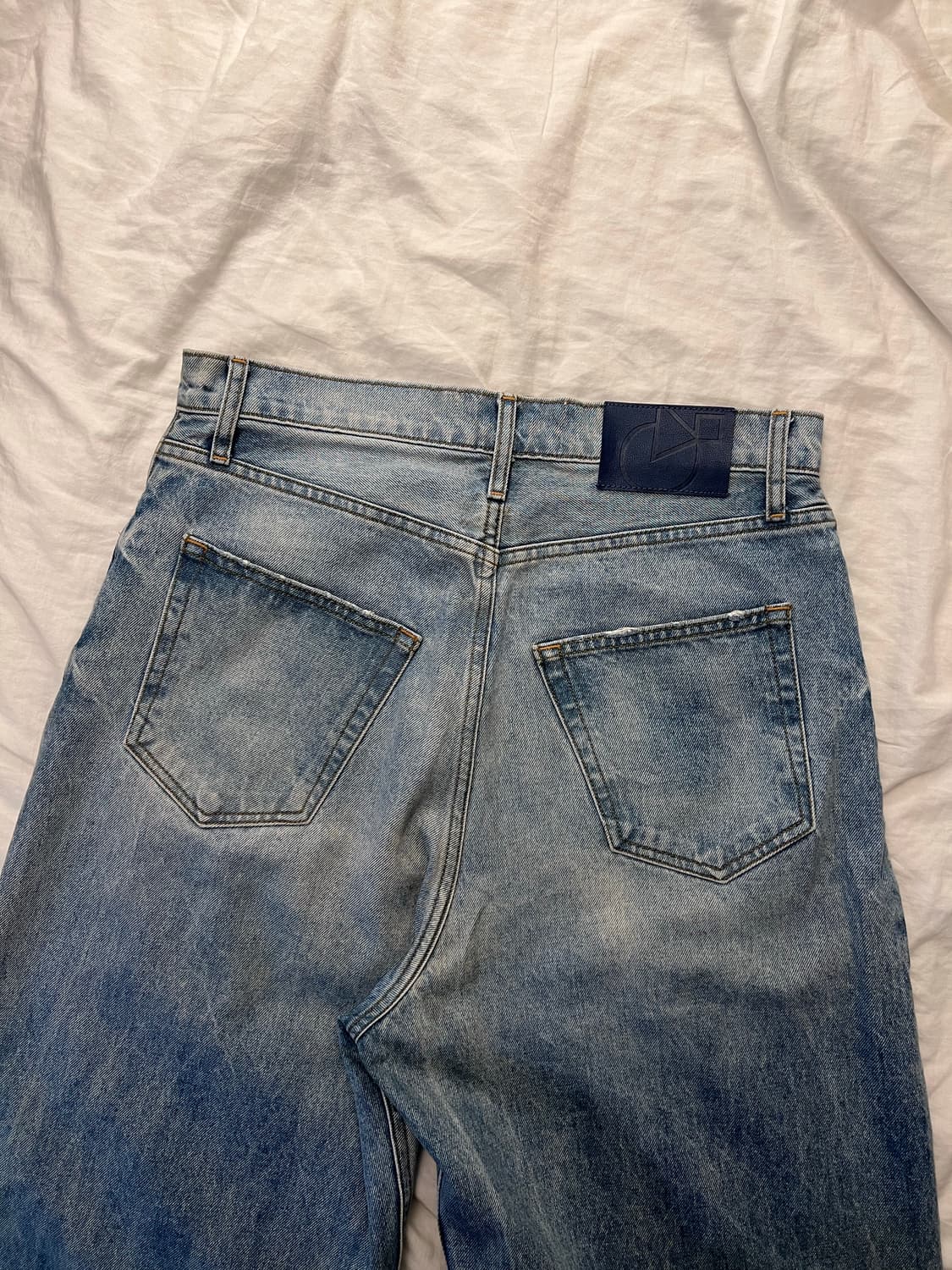 shapesUSA baggy blue denim 워시드 블루 데님 32 상품이미지2
