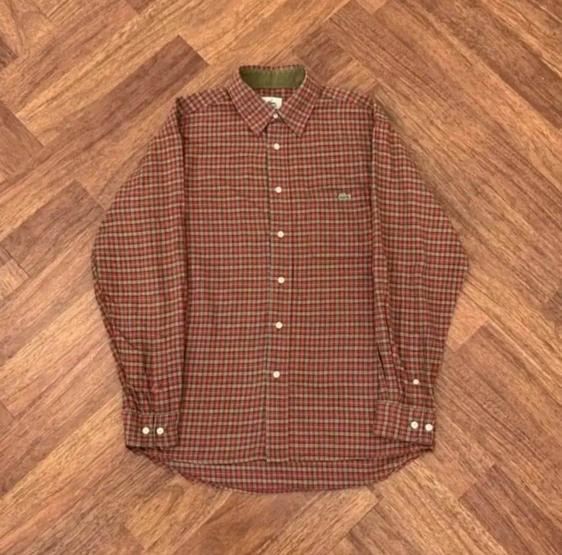 95 라코스테 체크 셔츠 남방 상품이미지1