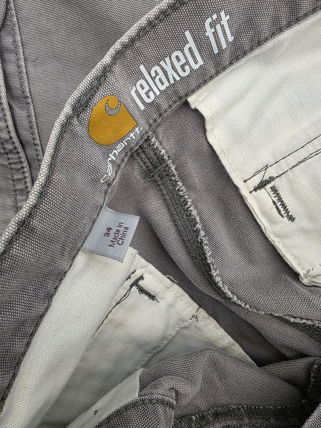 칼하트 카고 반바지 relaxed fit 34 그레이 상품이미지6