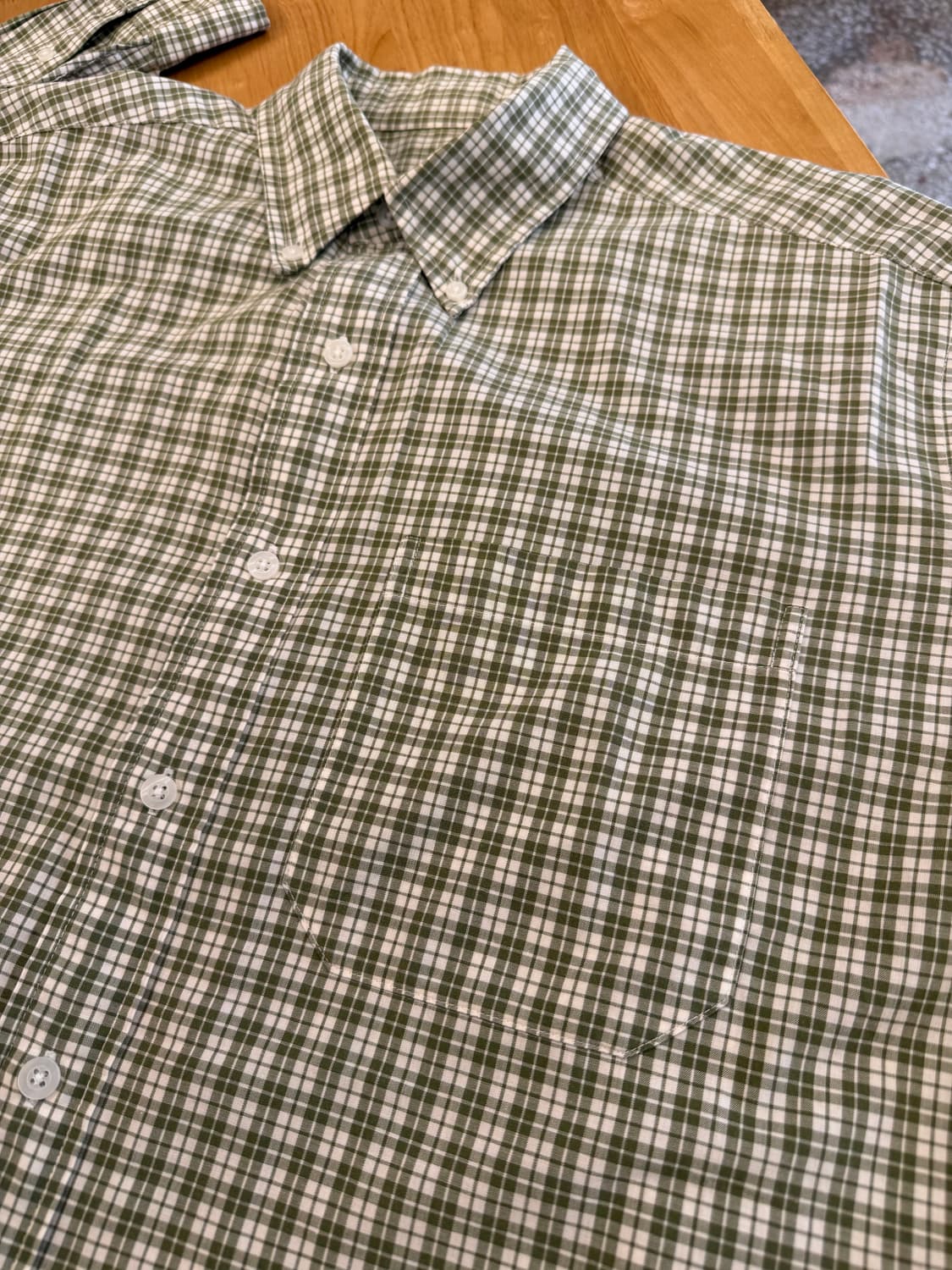 엘엘빈 버튼다운 체크 셔츠 상품이미지2