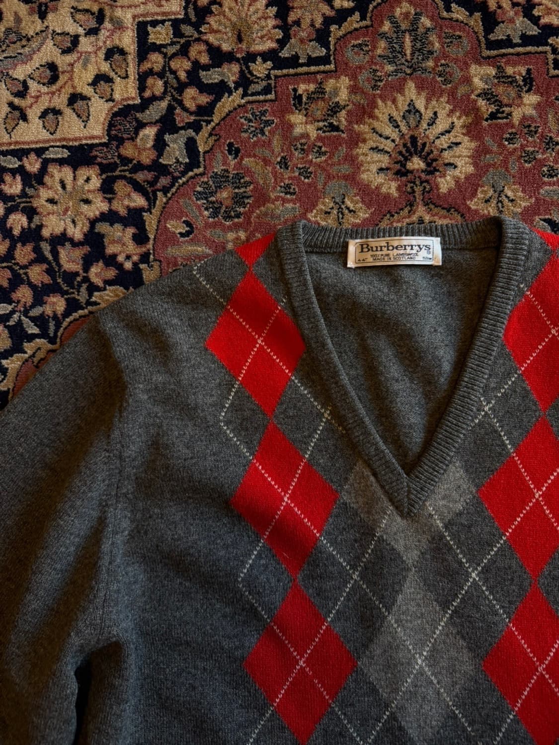 버버리 램스울 아가일 니트 105 상품이미지2