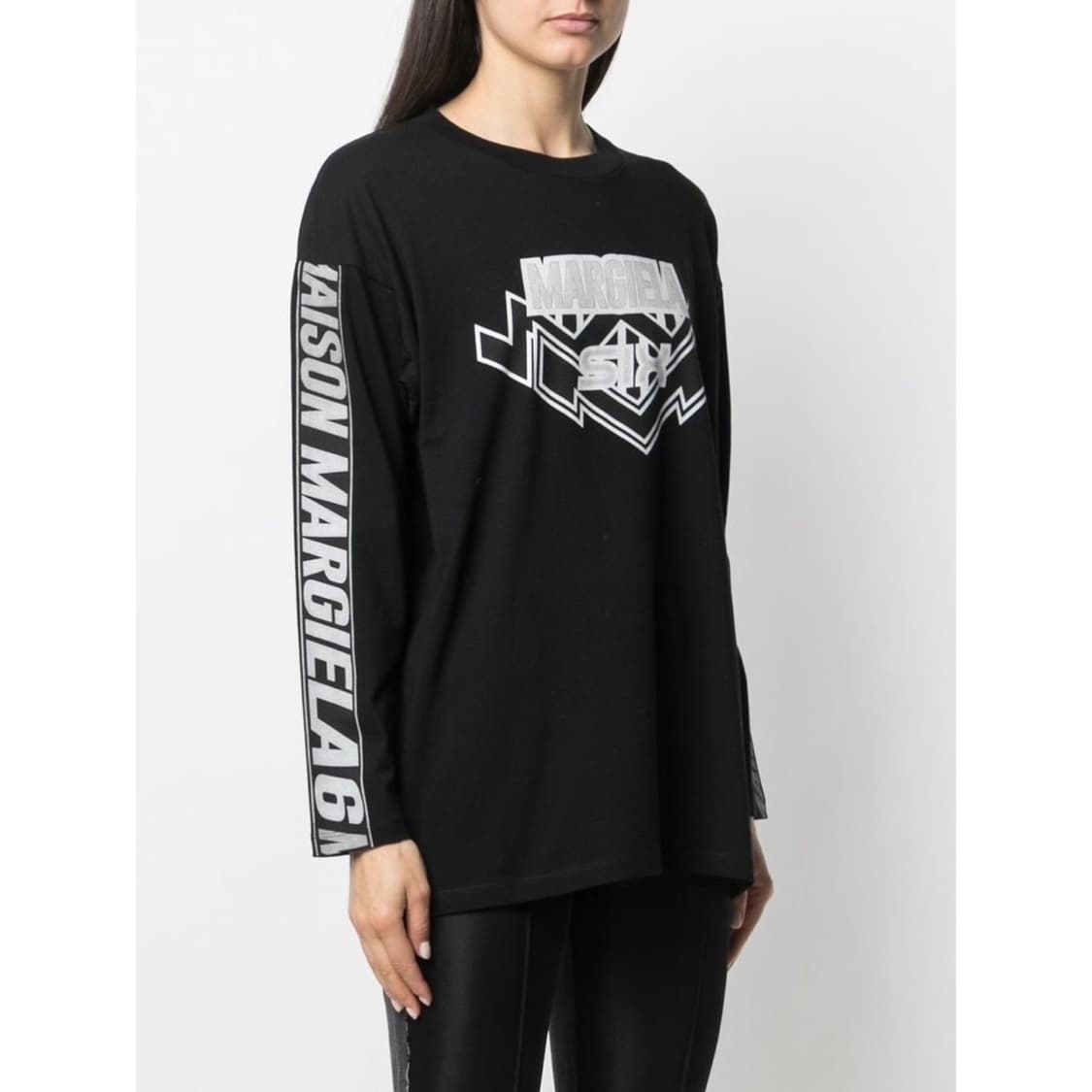 메종 마르지엘라 MM6 로고 프린트 롱슬리브 티셔츠 상품이미지2