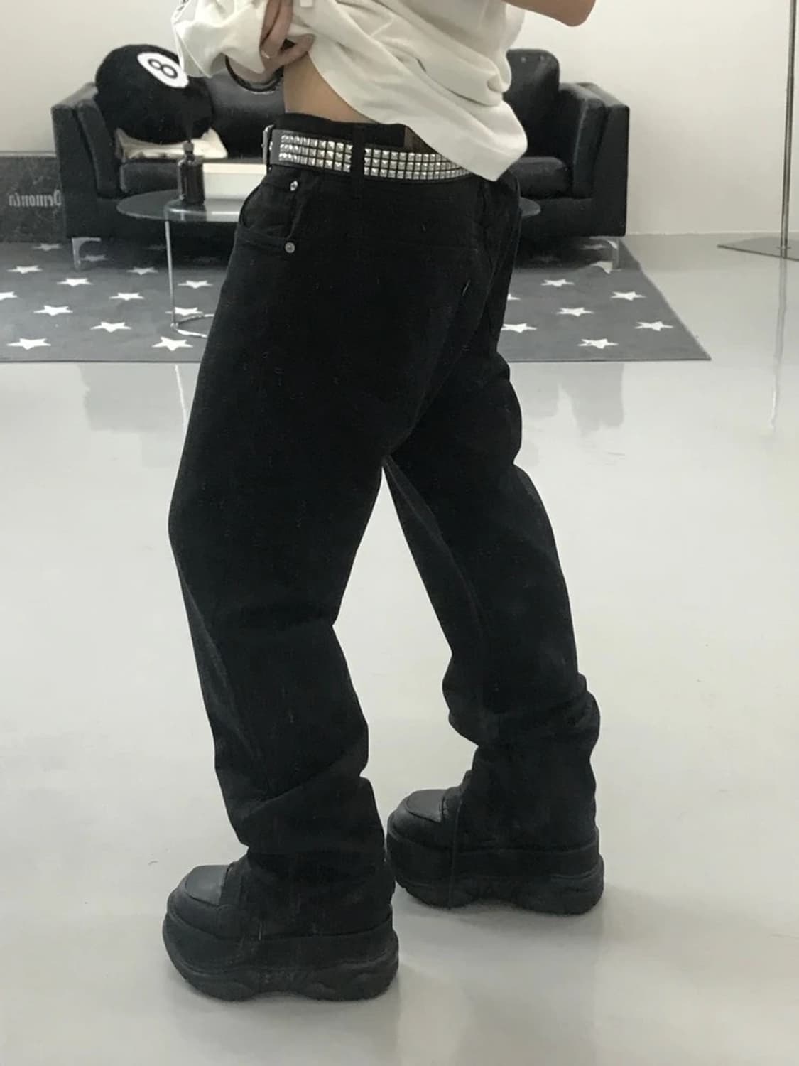 에드윈 403 블랙 팬츠 상품이미지2