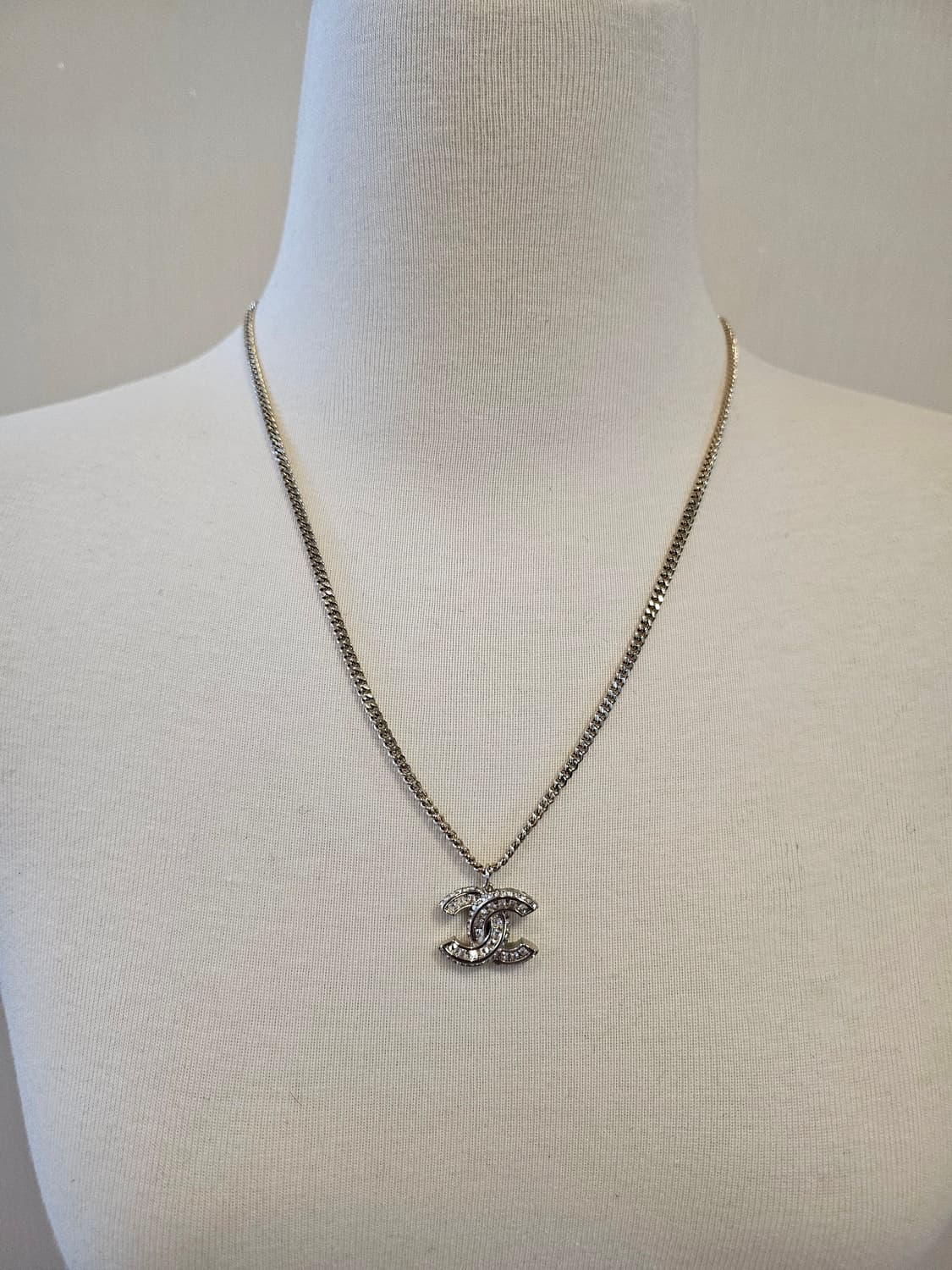 샤넬 올큐빅 꼬임CC 체인 목걸이 샴페인골드 업사이클링 상품이미지8