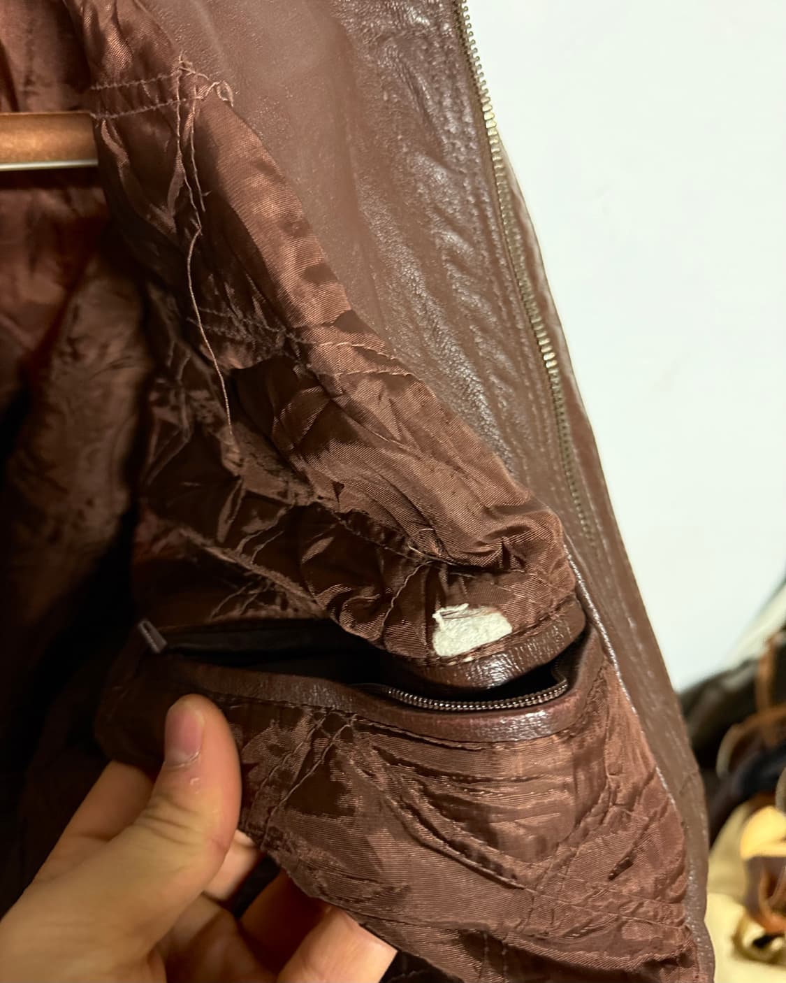 세인트 존스 베이 레더 봄버 자켓 L 상품이미지5