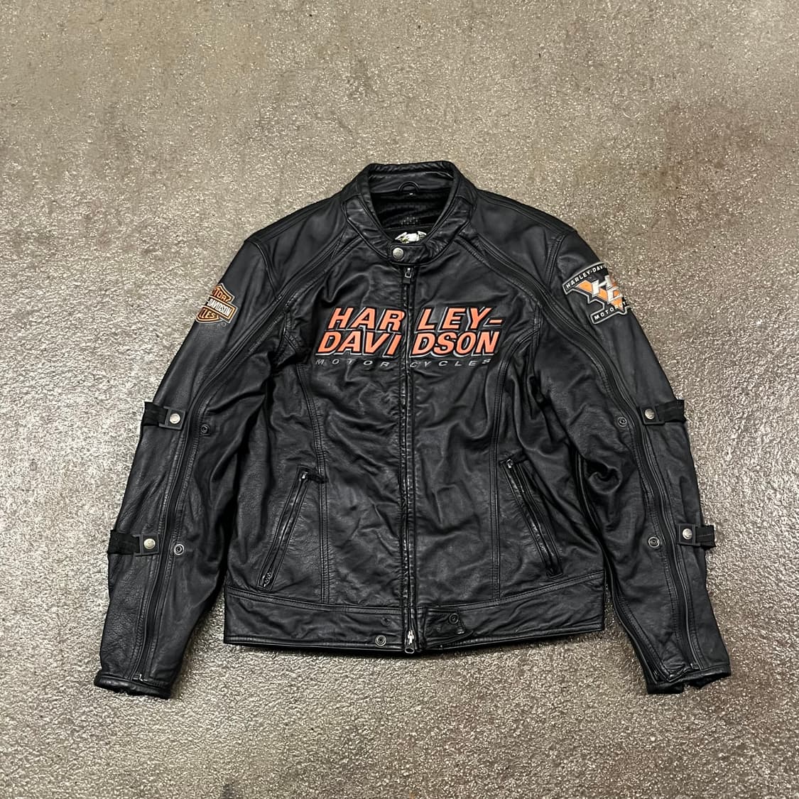 할리데이비슨 2in1 가죽 라이더 자켓 (100-105) 상품이미지2