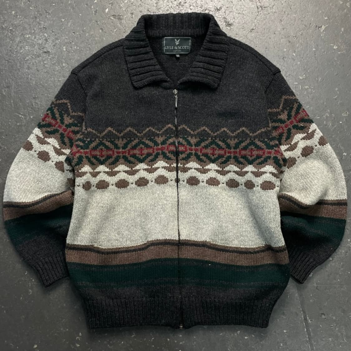 100 라일앤스콧 노르딕 코위찬 집업  상품이미지1