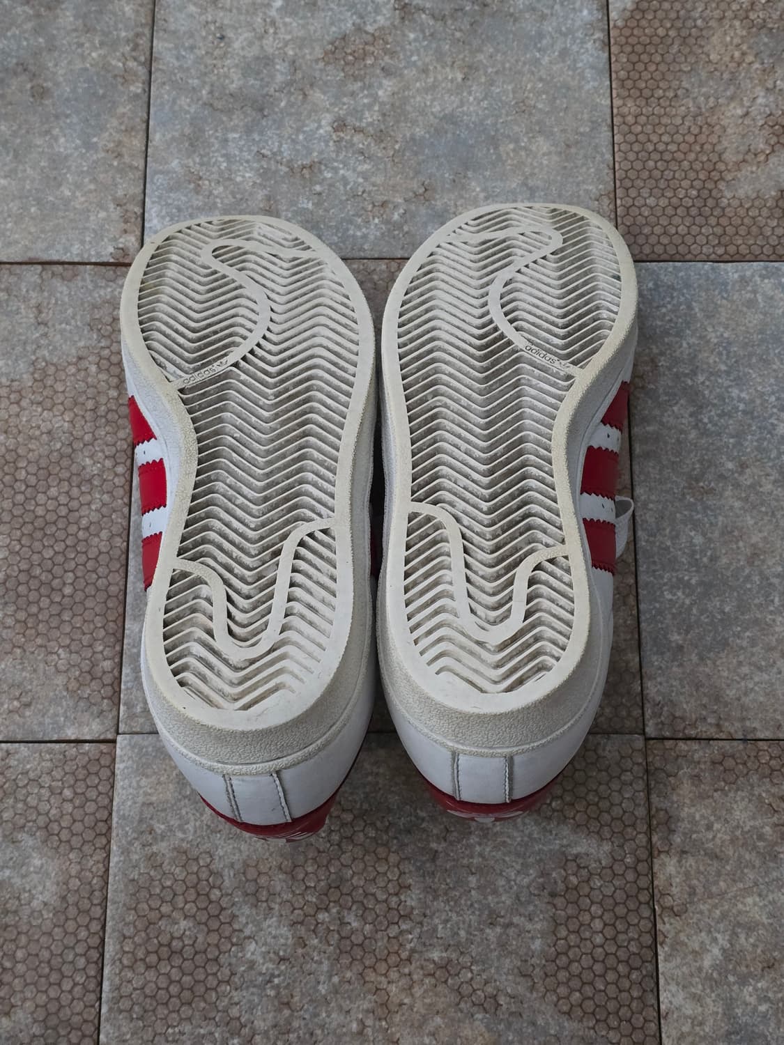 (225)아디다스 슈퍼스타 화이트 스칼렛 상품이미지10