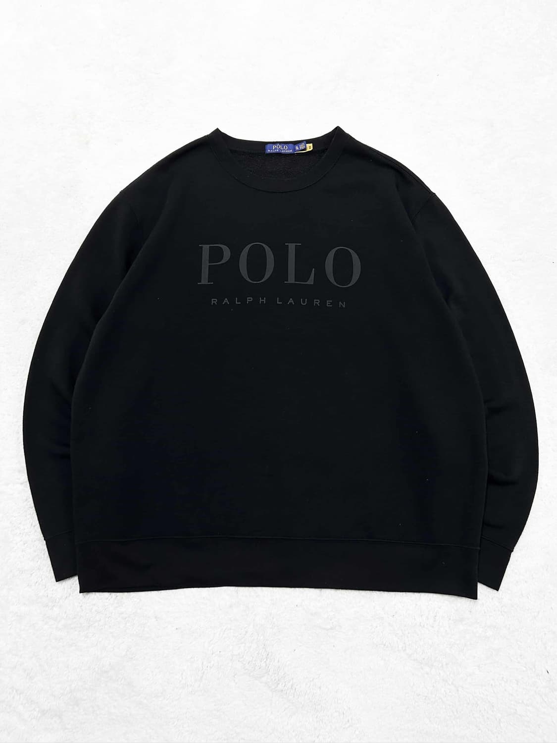 폴로 신형 빅로고 블랙 맨투맨 상품이미지5