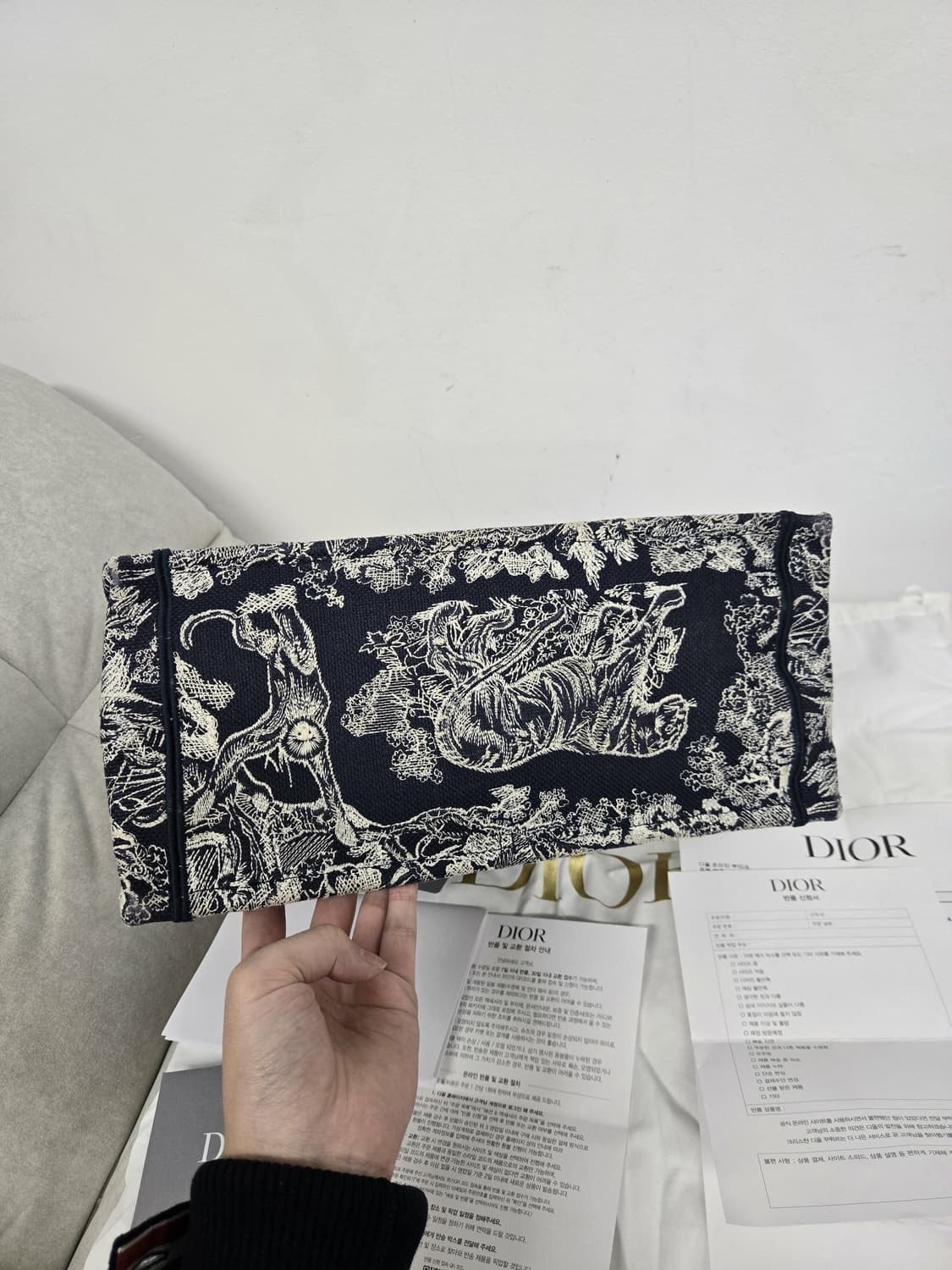 [보증서 정품] 디올 트와일라잇 북토트백 미디움 상품이미지5