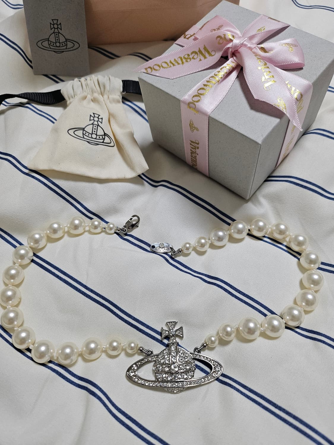 비비안웨스트우드 김나영 진주 초커목걸이 상품이미지6