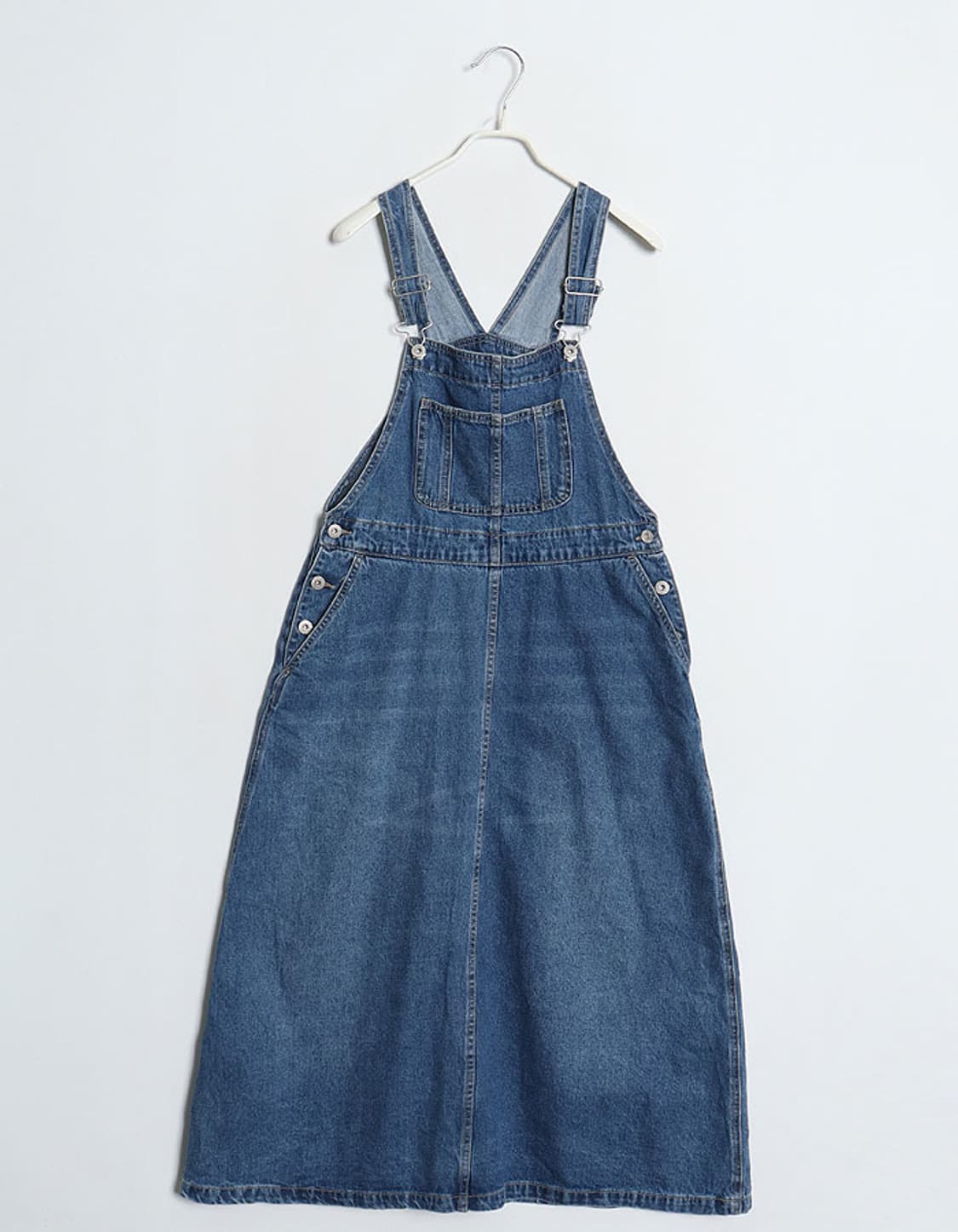 Lugnoncure Denim Jumper Skirt (44~55) 상품이미지1