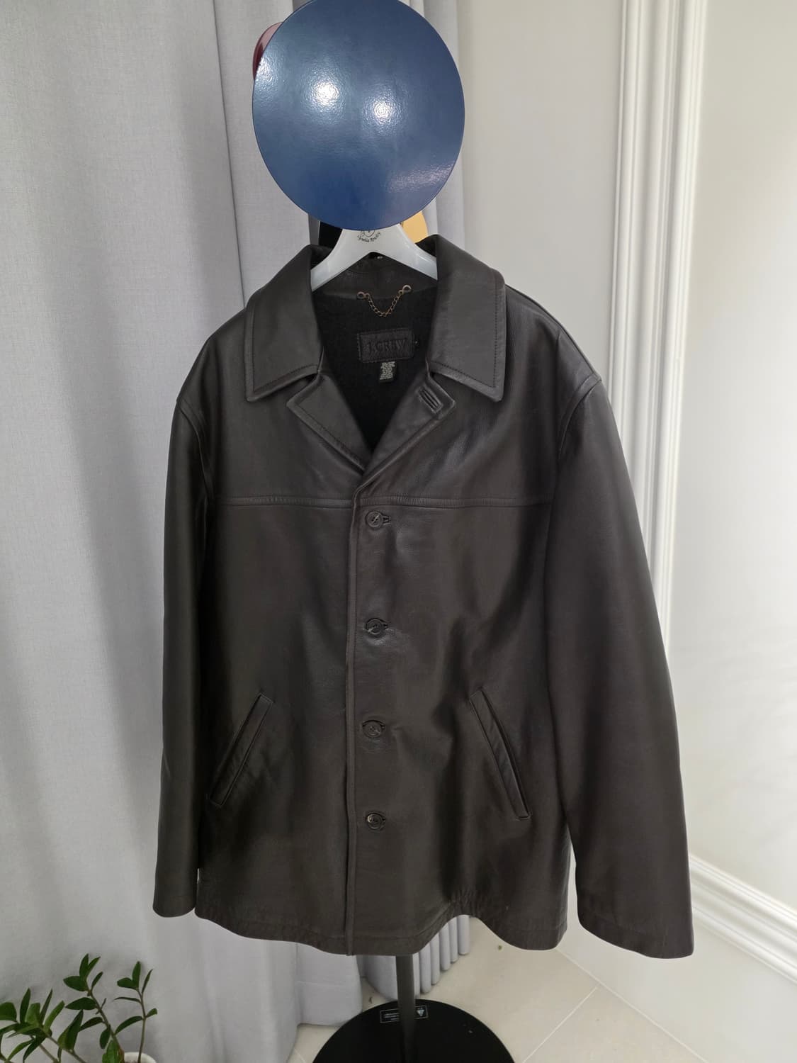 J.crew 제이크루 레더 카코트 leather car coat 상품이미지1