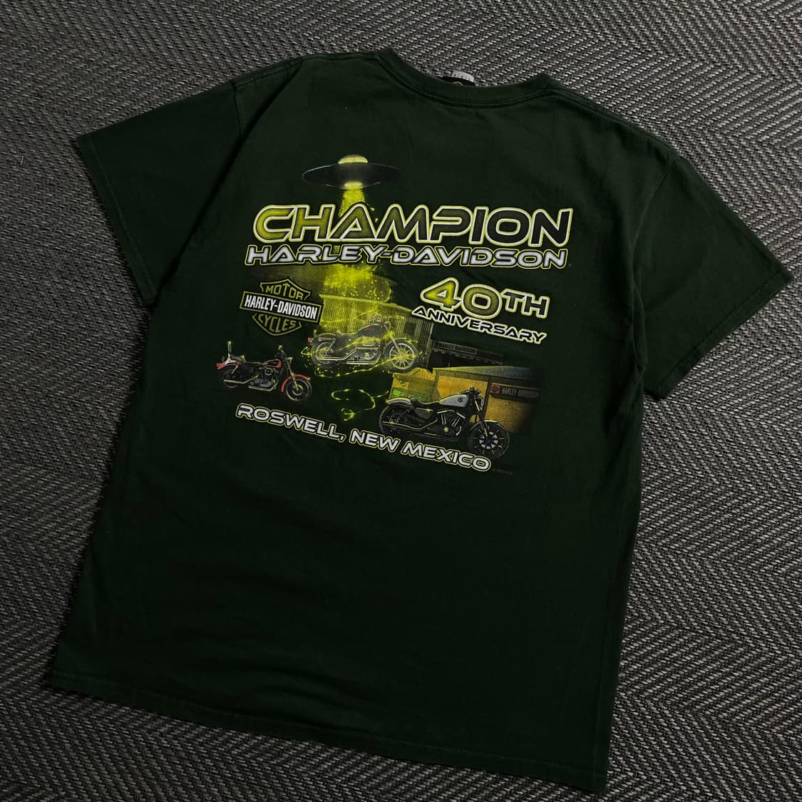 할리데이비슨 USA 오리지널 로스웰 뉴멕시코 반팔 티셔츠y 4138 상품이미지1