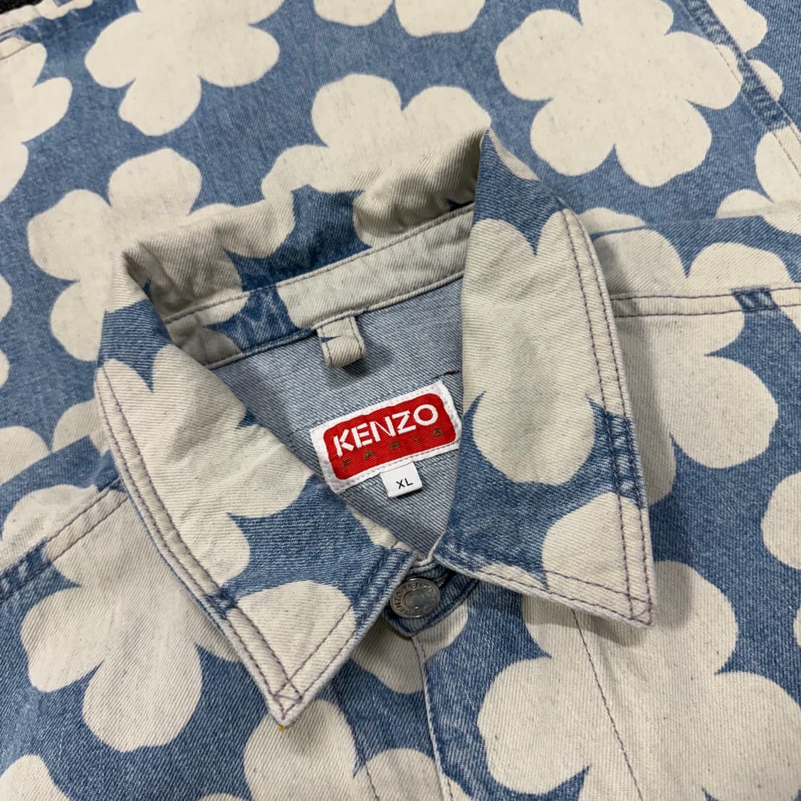 겐조 플라워 하나 닷 데님 셔츠 자켓  상품이미지8