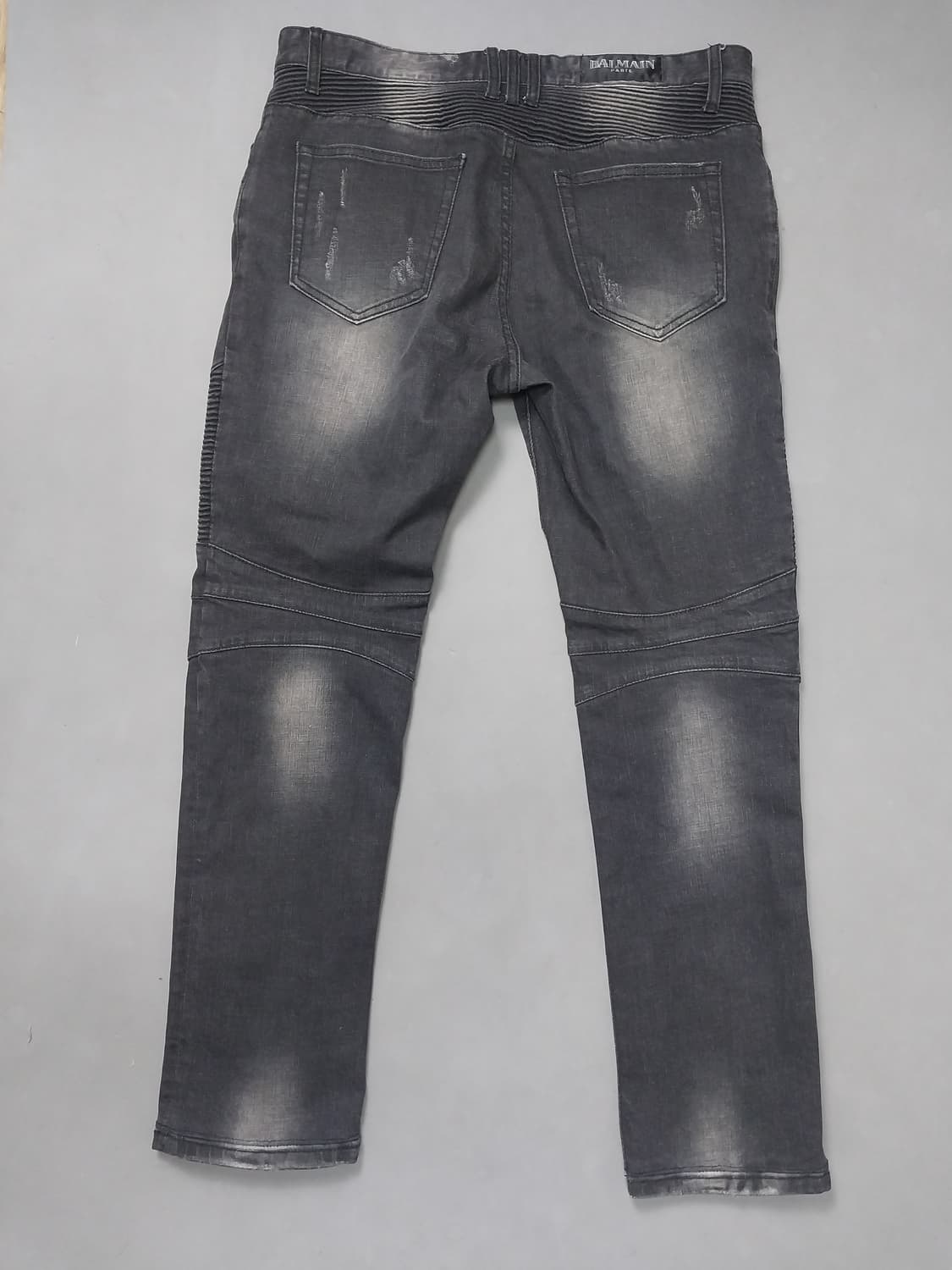 [34] 발망 블랙 워싱 디스덧댐 바이커진 청바지 상품이미지7