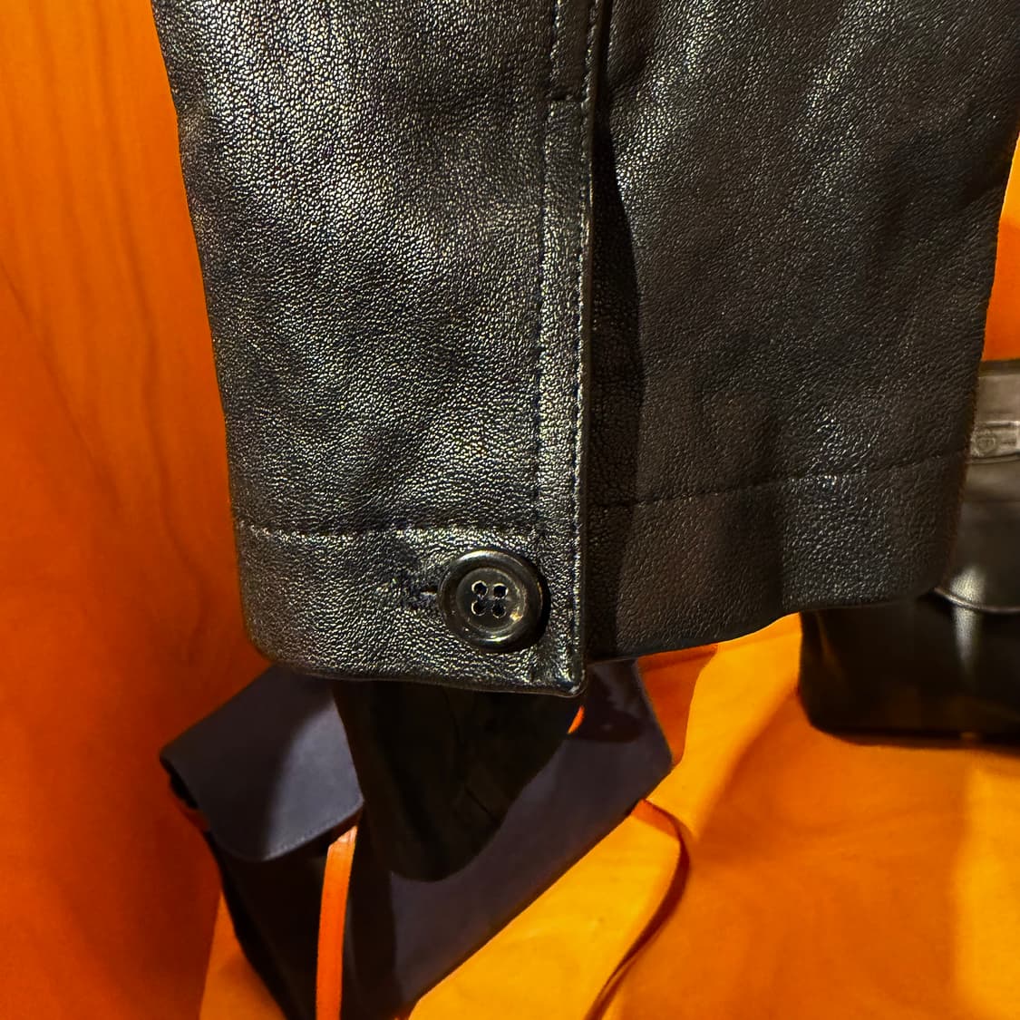 유스 워시드 레더 자켓 M 상품이미지9