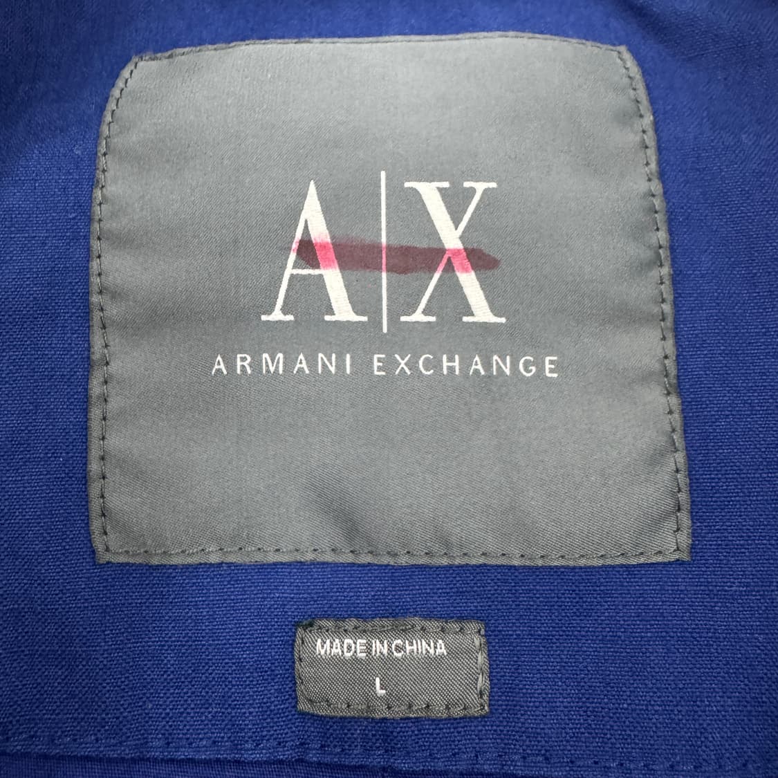 아르마니 익스체인지 투웨이 커브드 디테일 코튼 바이커 자켓 상품이미지6