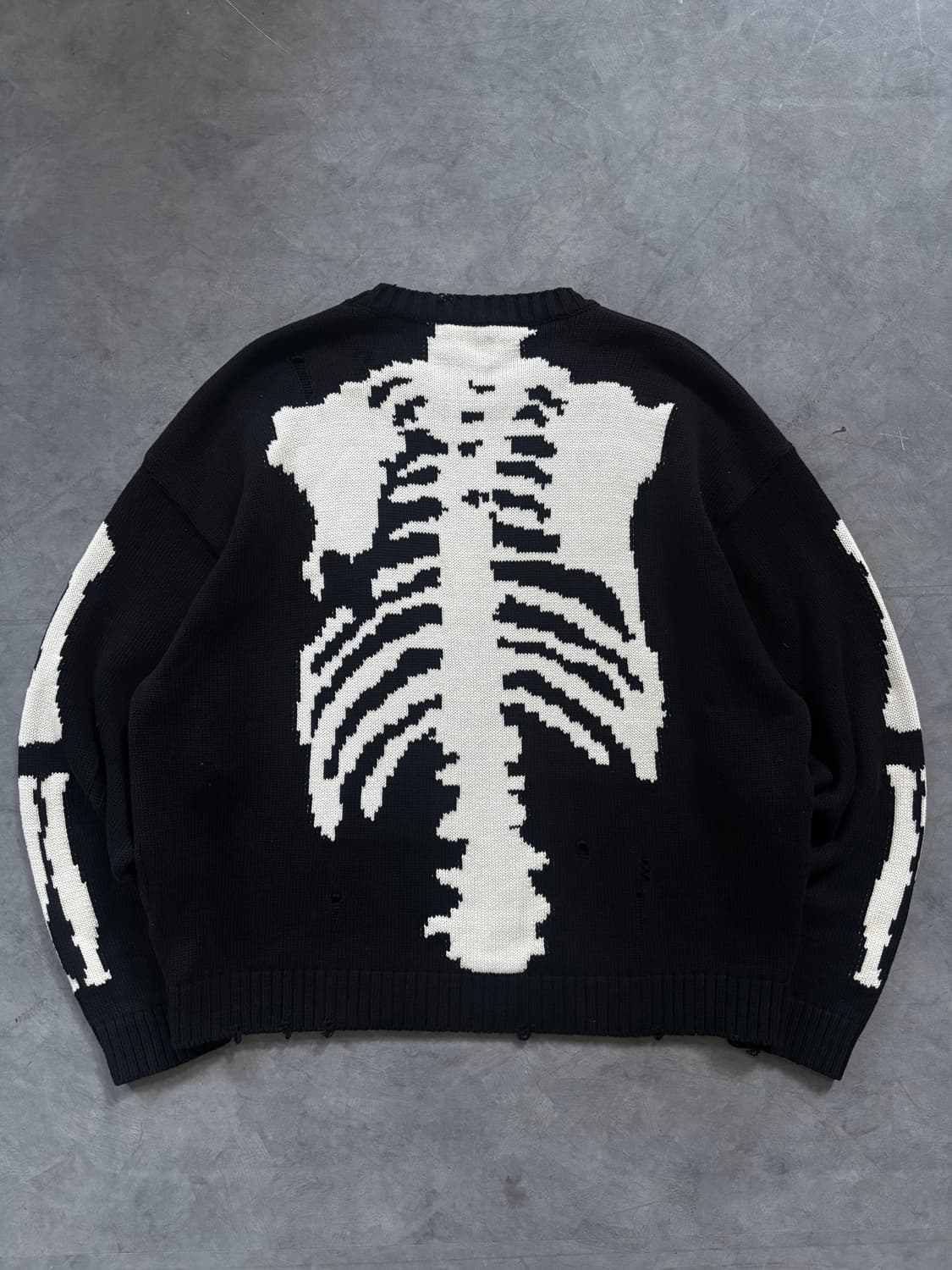 KAPITAL 캐피탈 5G 코튼 본 크루넥 스웨터 상품이미지1