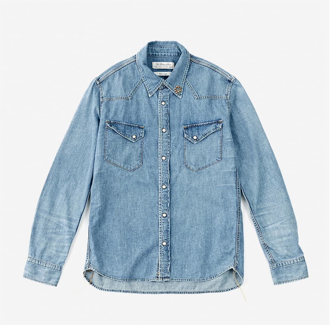Remi Relief Denim Western Shirt(1studs) 상품이미지1