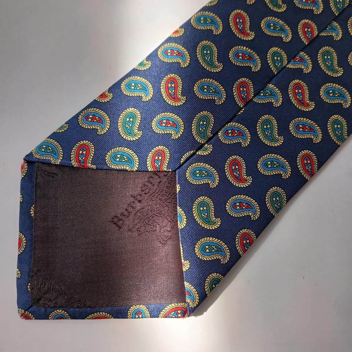 버버리 실크 네이비 페이즐리 넥타이 9.5cm A~B등급 E742 상품이미지7