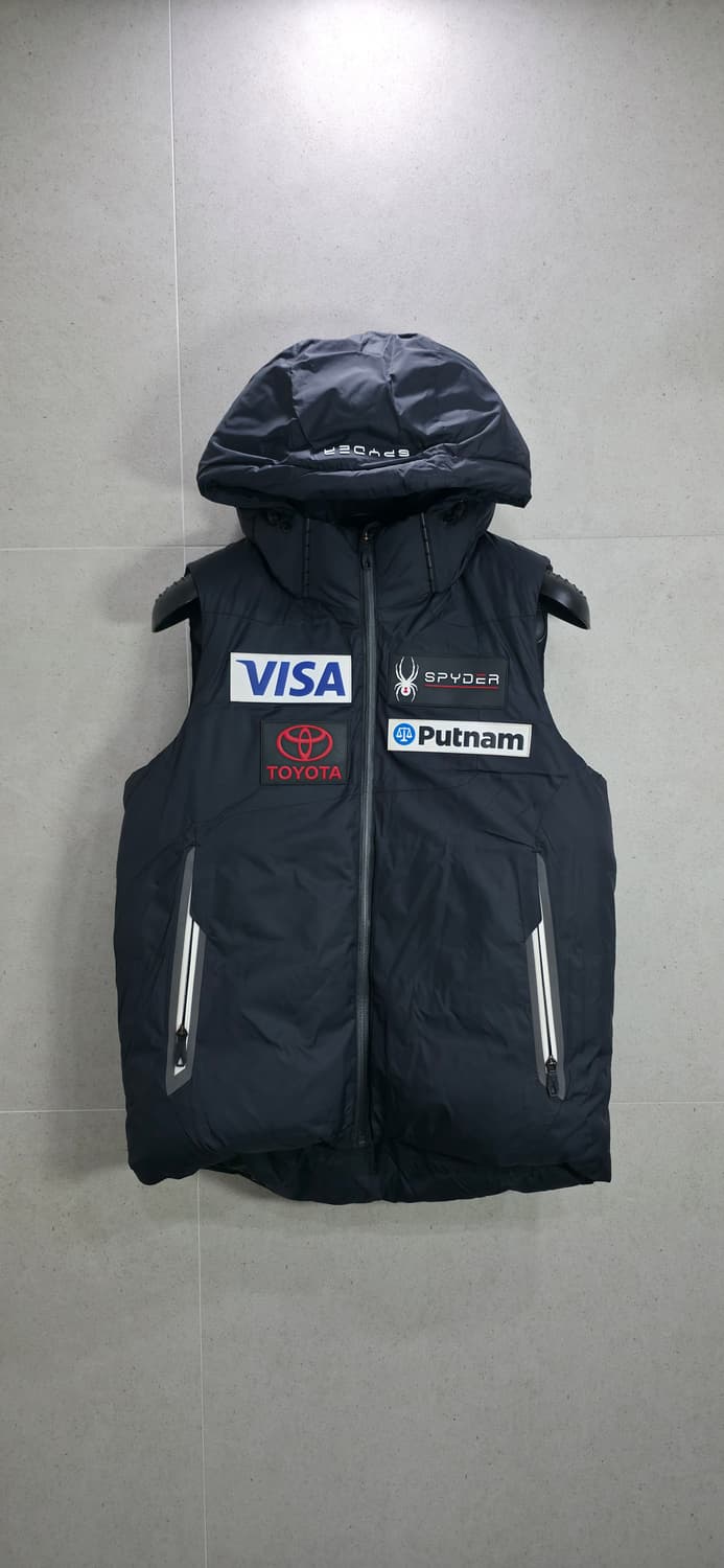 스파이더 U.S. 스키팀 패치 패딩 조끼 상품이미지1