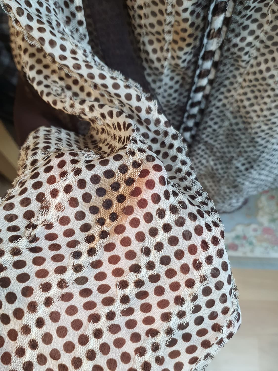 [갸루] 빈티지 도트 무늬 민소매 원피스 상품이미지7