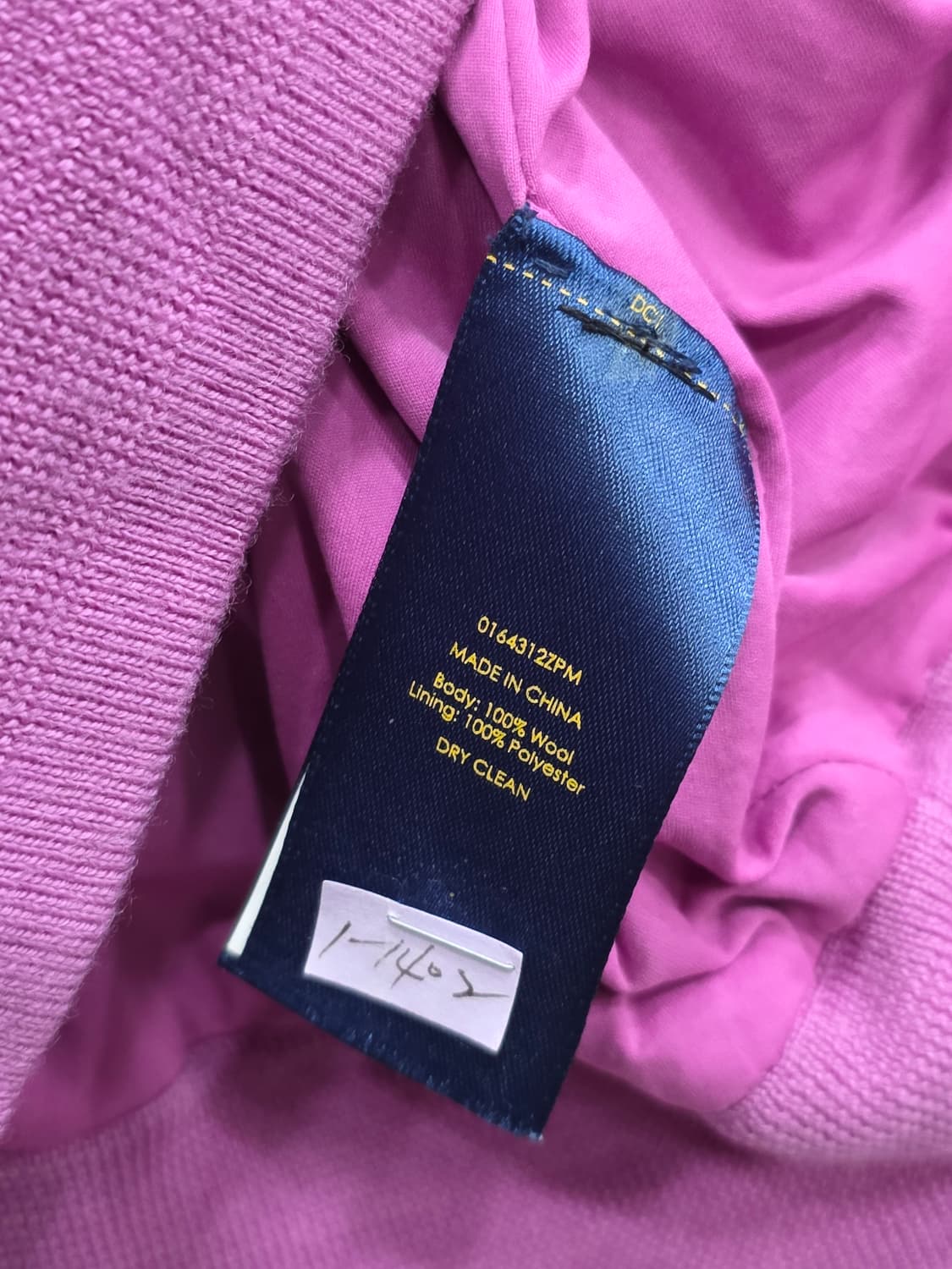 폴로랄프로렌 POLO GOLF 반집업  방풍 니트 울100 L라지 상품이미지8