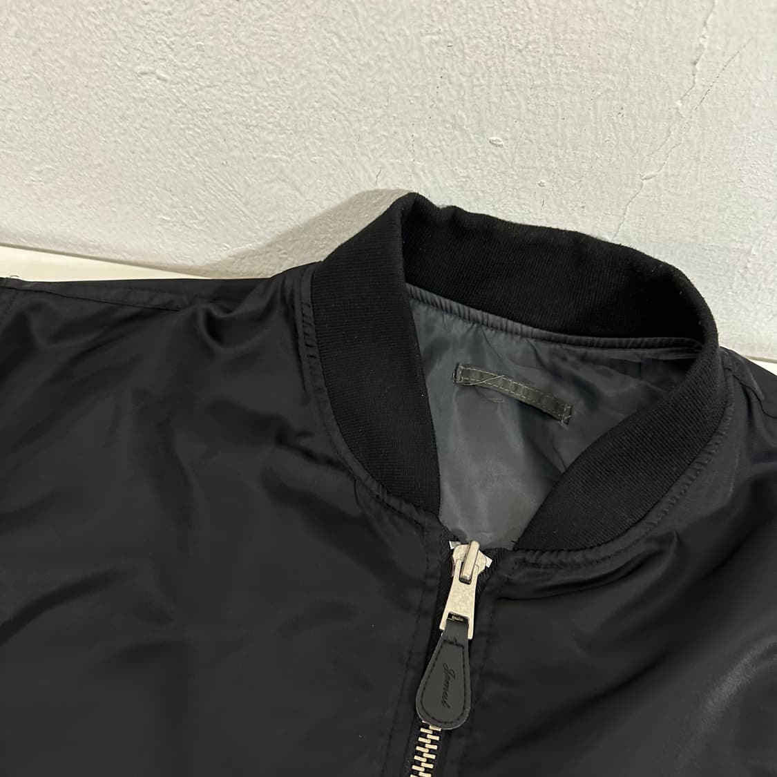 M-L 제멋 블랙 오버핏 누빔 MA-1 항공점퍼 상품이미지2