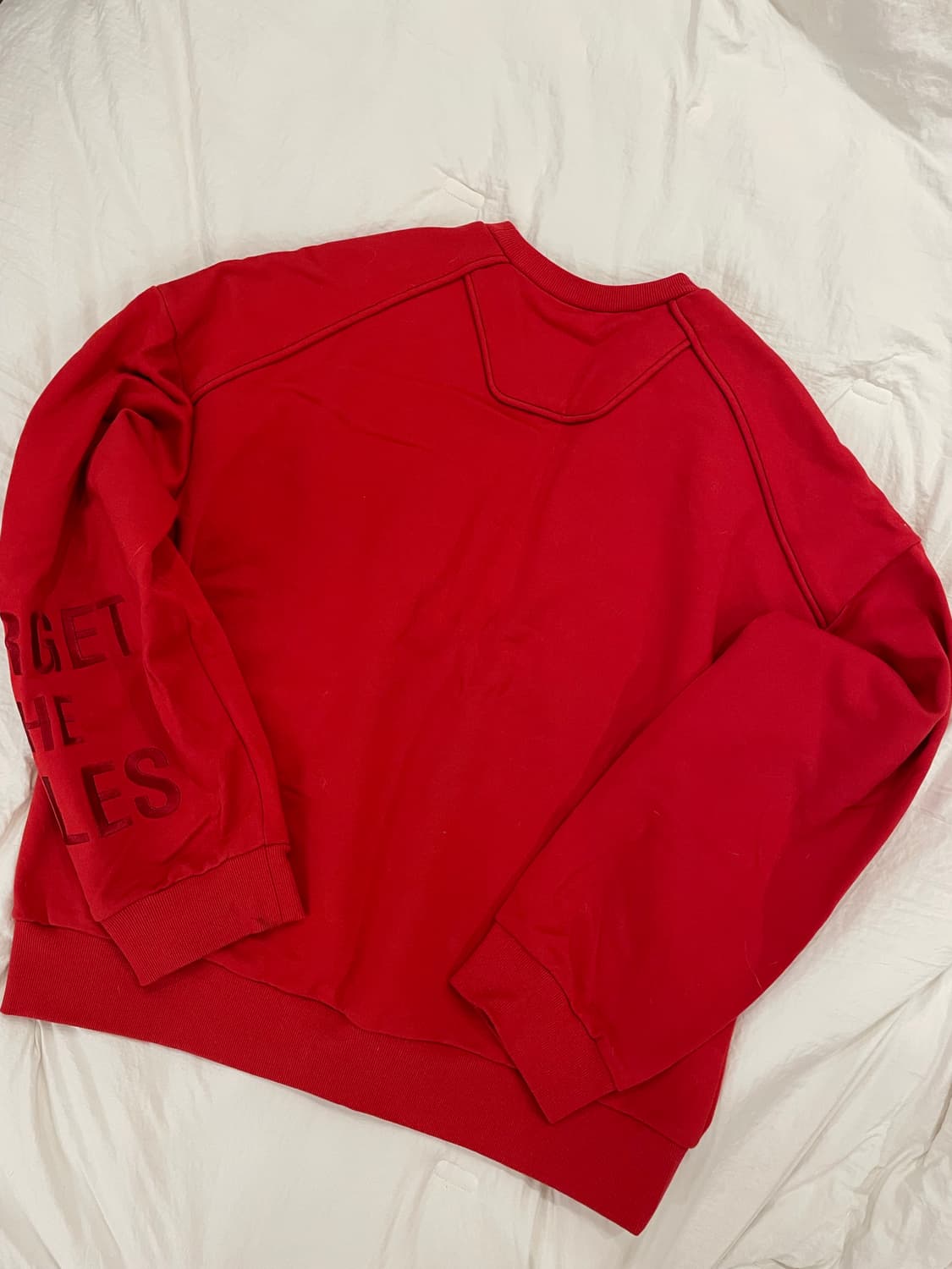 준지 레드 맨투맨 S 상품이미지3