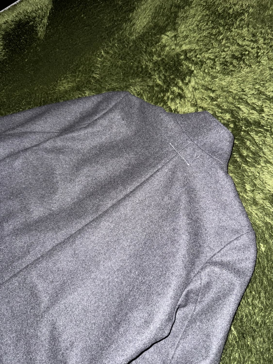 [38] MM6 메종 마르지엘라 투웨이 집업 울 코트 그레이 상품이미지8