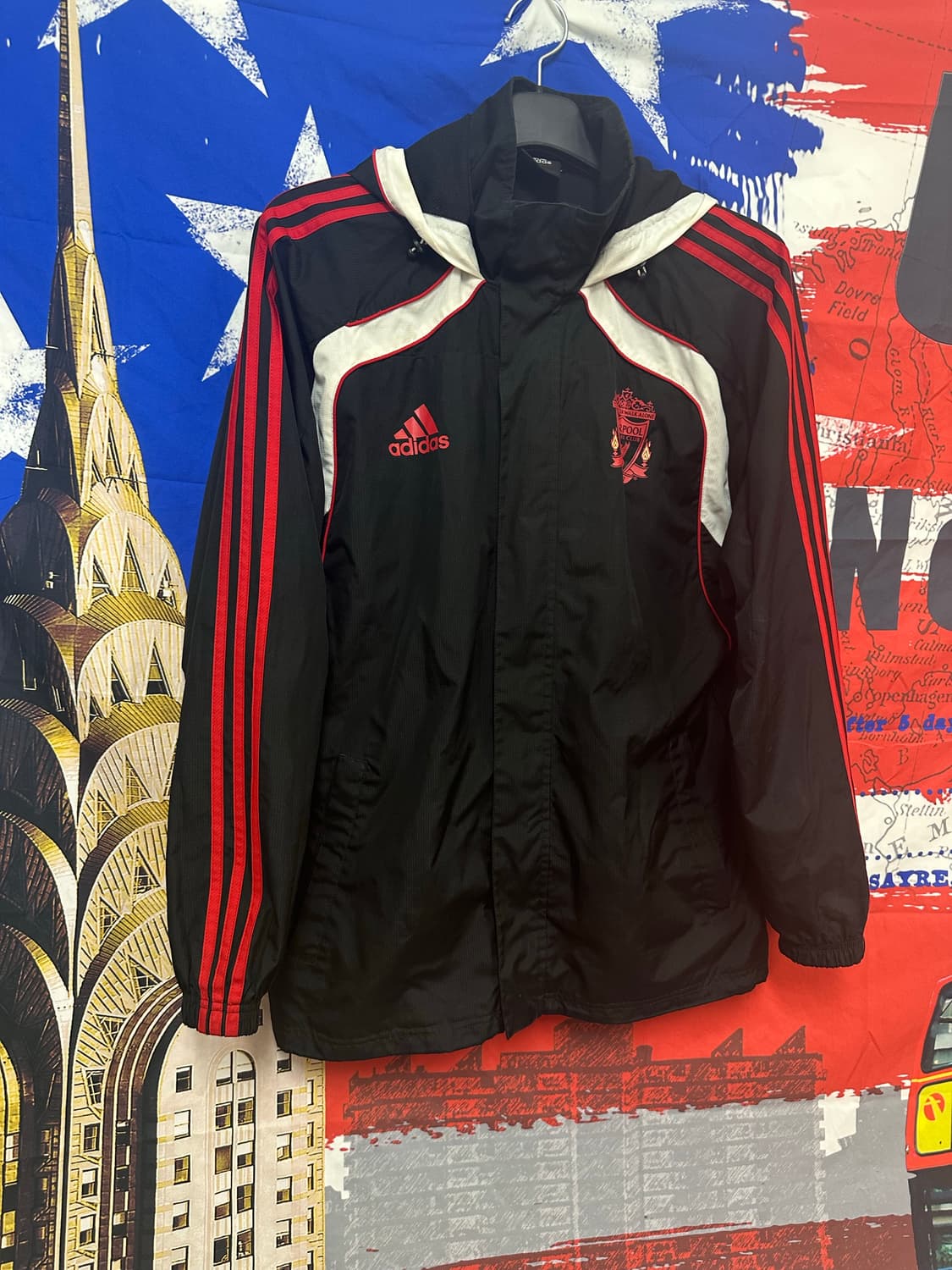 s급 아디다스 올드스쿨 리버풀 오버핏 바람막이 m95 상품이미지3