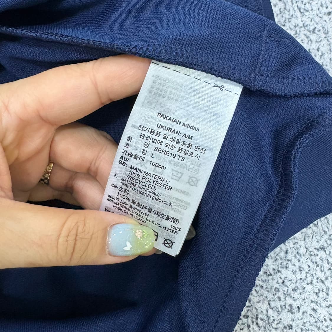 L 아디다스 집업 저지 자켓 0608J2 상품이미지5
