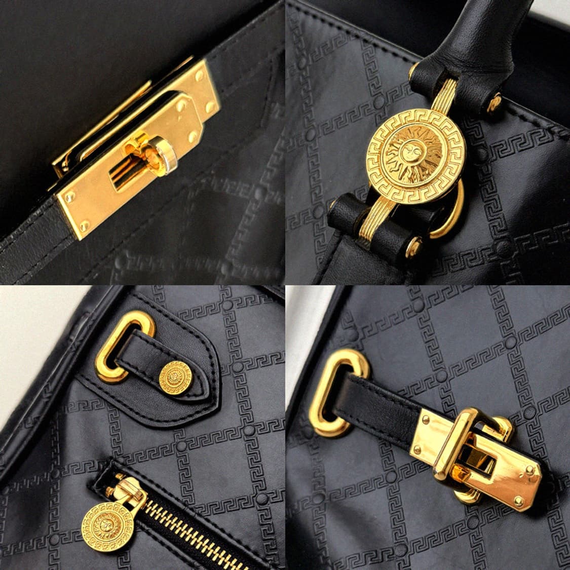 베르사체 빈티지 골드 금장 락 버킨백 50 토트 여행가방 지드래곤 상품이미지9