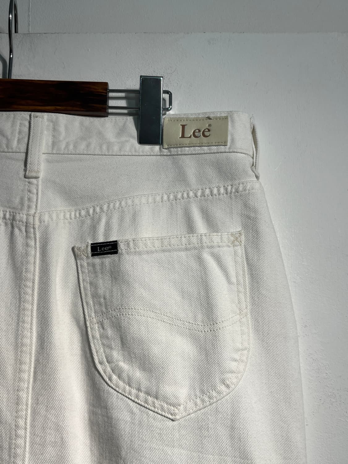 Lee 리 화이트 데님 스커트 L (약 31inch) 상품이미지8