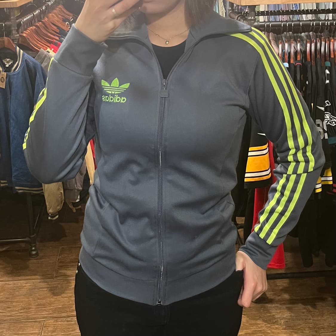 [HI] 아디다스 트레이닝 집업 다크그레이 상품이미지2