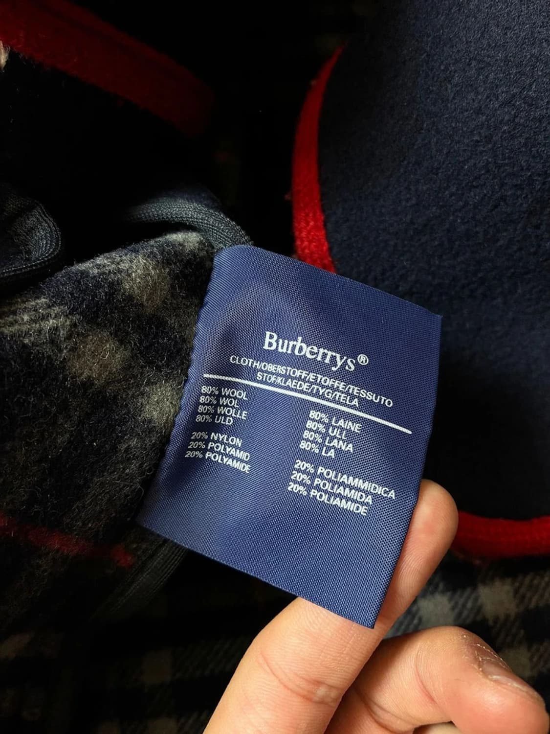 버버리 90's 레드 라이닝 우드버튼 코트 PN6664 상품이미지7