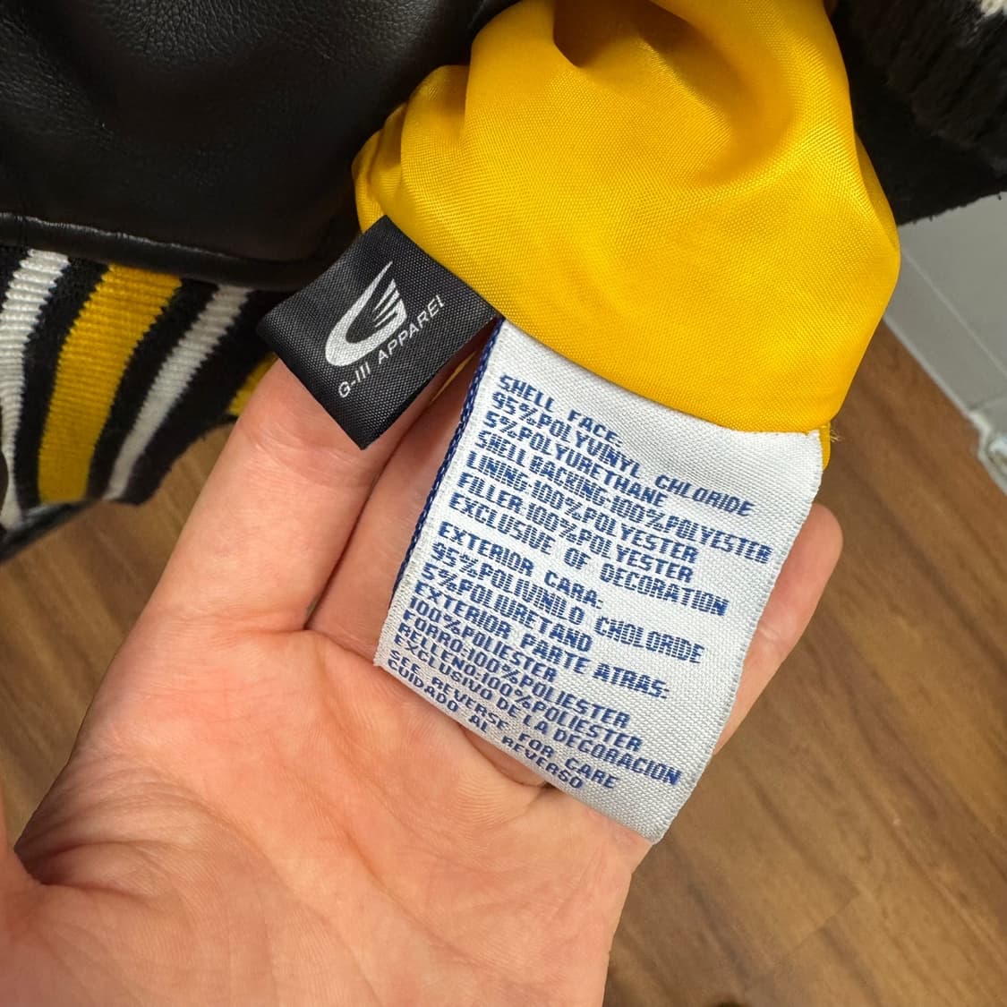 00s NFL X STEELERS G-lll 바시티 자켓 옐로  상품이미지7