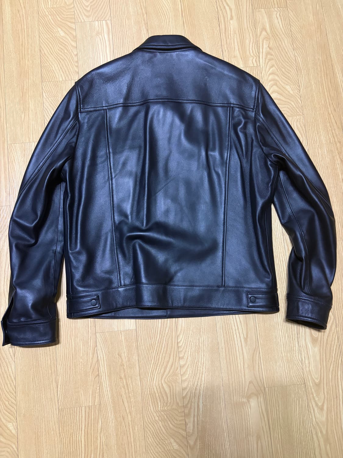 질스튜어트 뉴욕 양가죽 타입3 트러커 레더 자켓L 상품이미지4