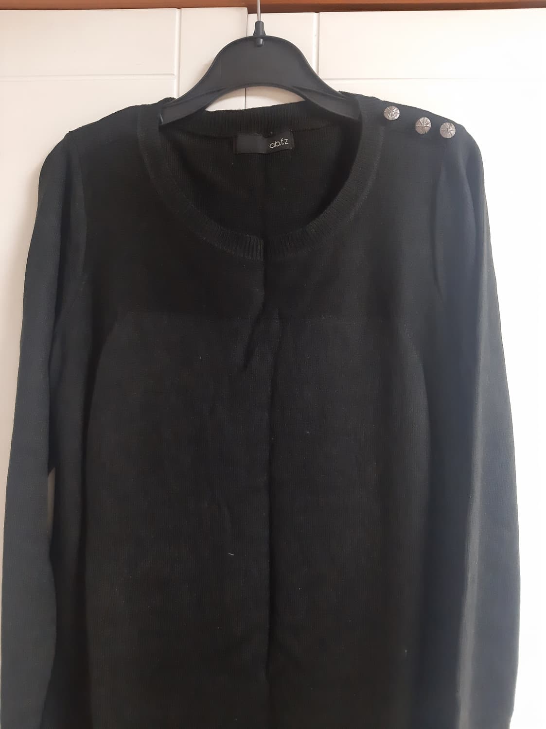 블랙 기본 니트 원피스 상품이미지1