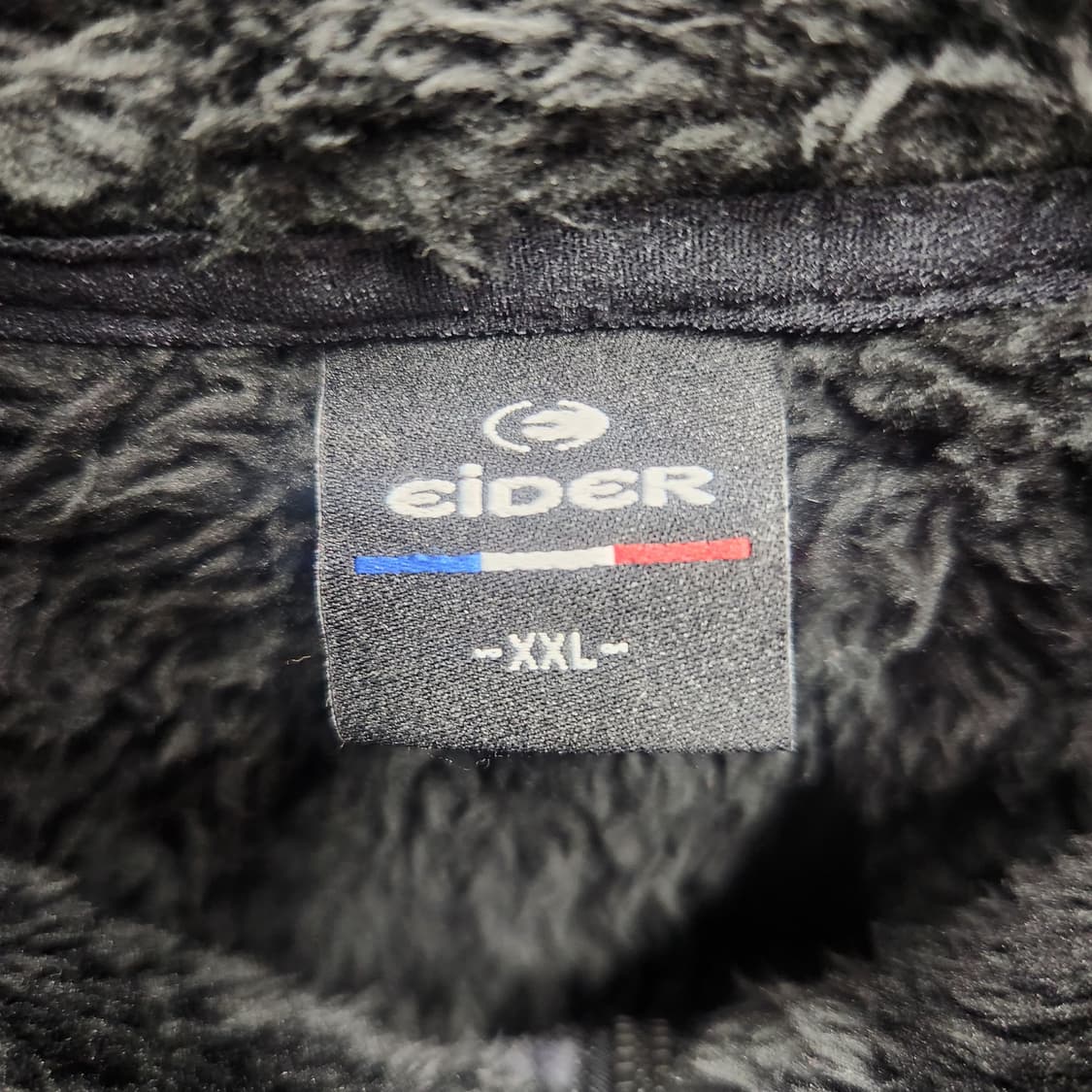 아이더 블랙 로고 후리스 집업 2XL 상품이미지4