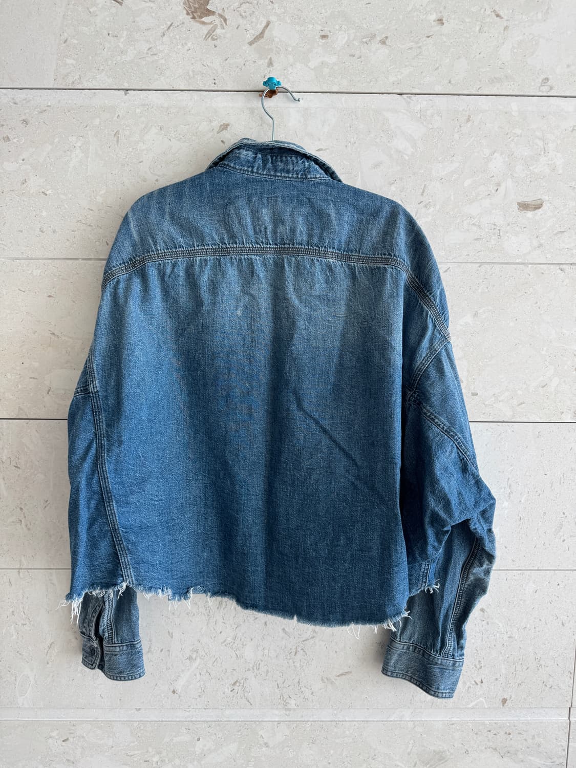 알써틴 R13 오버핏 크롭 데님 셔츠 S (남여공용) 상품이미지6