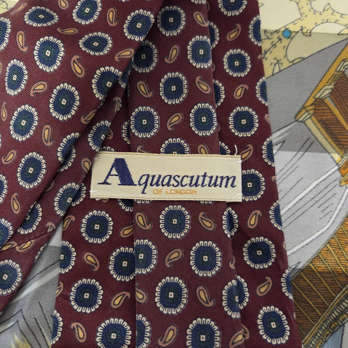 Aquascutum 아쿠아스큐텀 빈티지 넥타이 상품이미지4