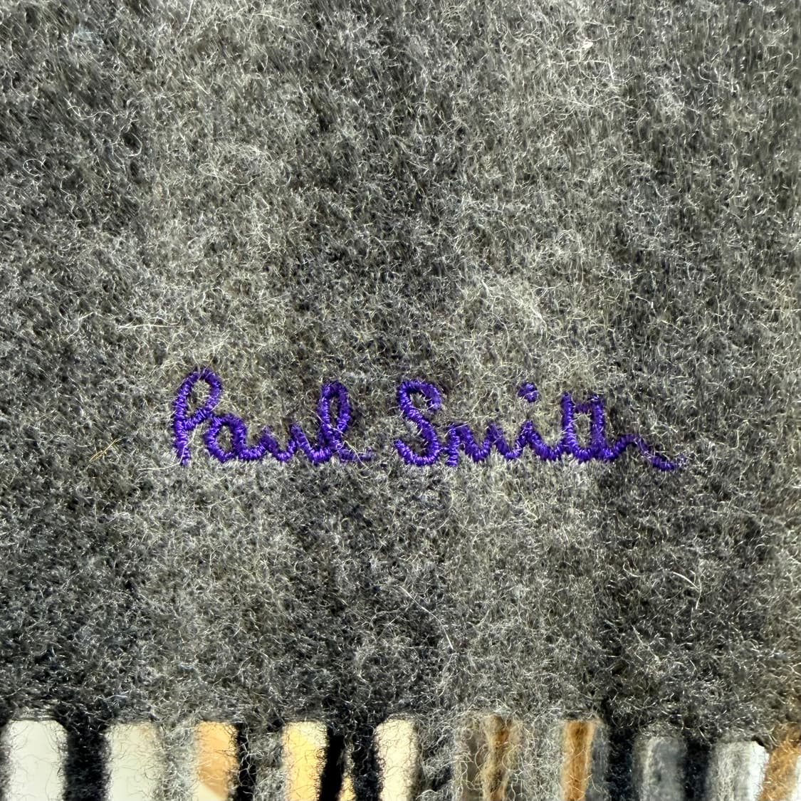 [캐시미어 50%] 폴스미스(paul smith) 그레이 머플러 목도리 상품이미지2