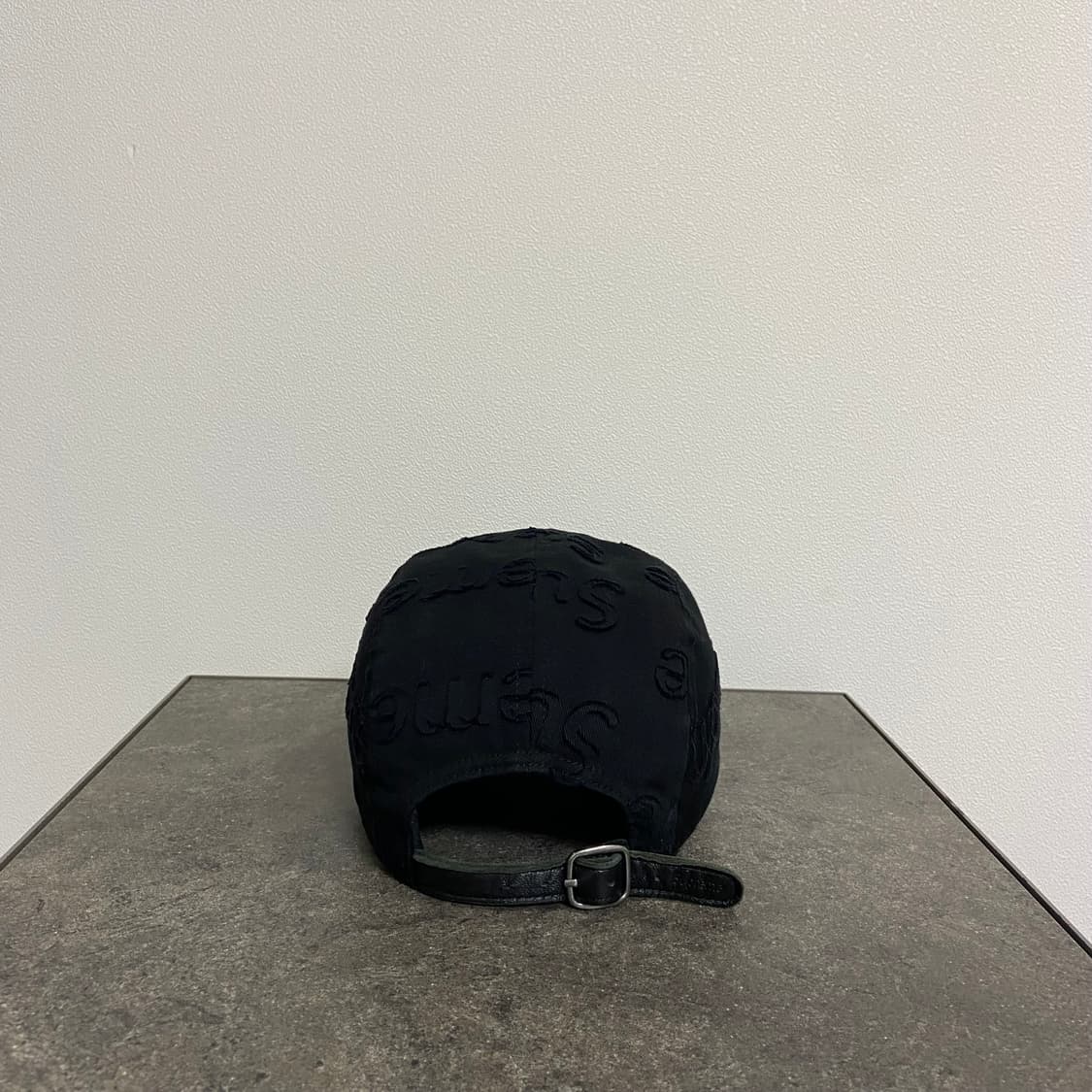 슈프림 박스로고 캠프캡 모자 레이저드 로고 워시드 블랙 상품이미지4