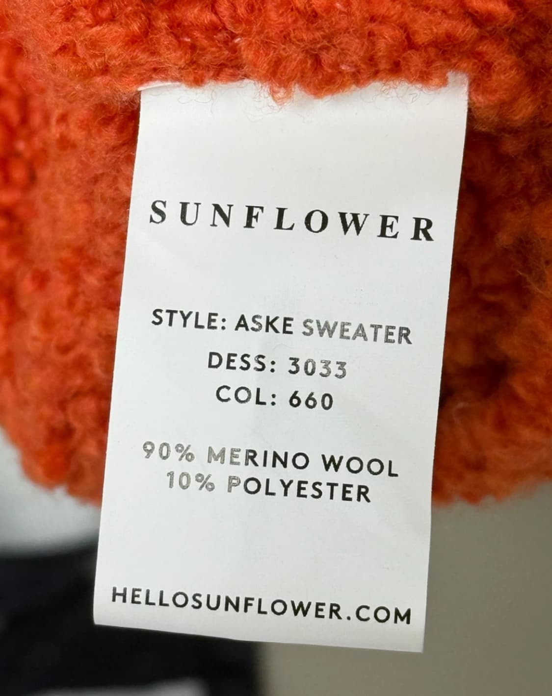 [선플라워] 메리노 울 브이넥 니트 / L 상품이미지3