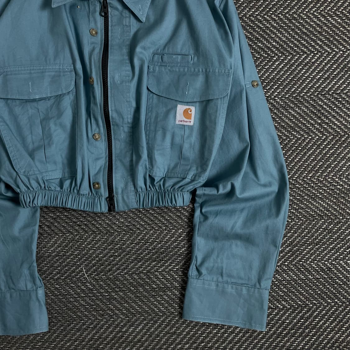 칼하트 크롭 리메이크 투웨이 셔츠 자켓o 3003 상품이미지2