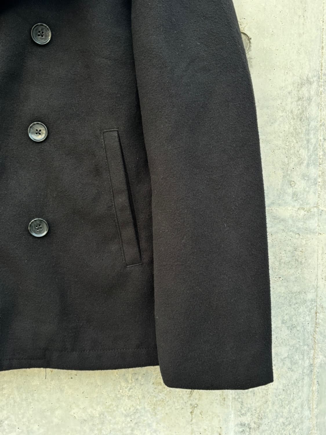 Japanese Black Pea Coat 상품이미지7