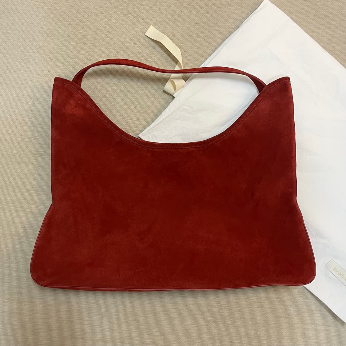 스무드무드 에트나 와이드백_ 레드 스웨이드 상품이미지5