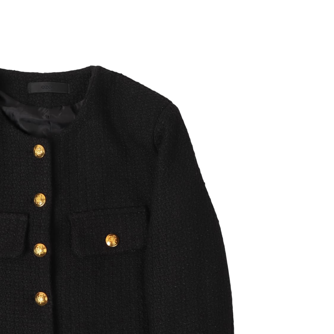 Ozoc 24SS 블랙 트위드 자켓 상품이미지3